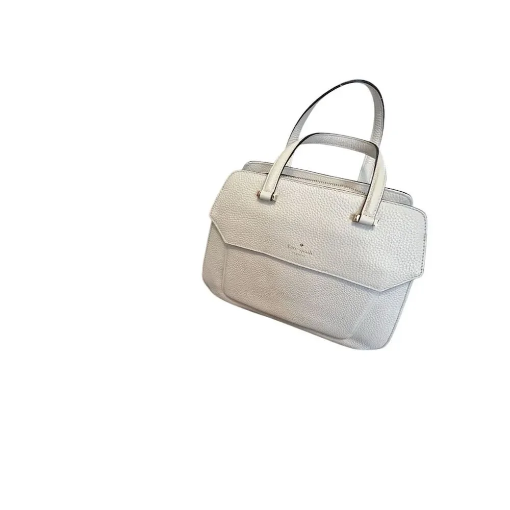 Kate Spade Cream Boxwood Road Aubrey Satchel Bag w/ Dust Bag